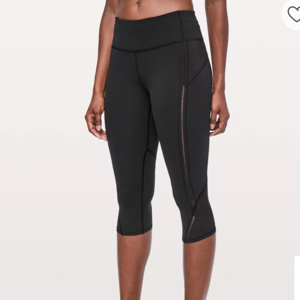 Lululemon whimsygoth side stitch cropped pants